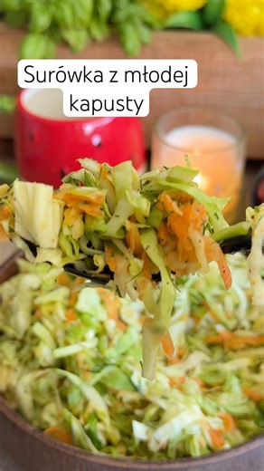 Surówka z młodej kapusty #przepisy #food #pyszne #conaobiad #recipe #obiad #cooking