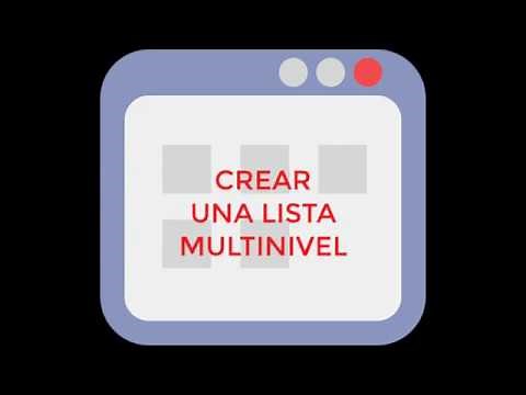 Crear una Lista Multinivel en Word