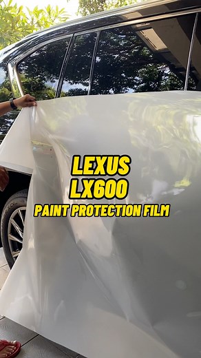LEXUS LX600 PPF 🤝 - take a quick break and watch how we install Paint Protection Film (PPF) on vehicles as huge as this black beauty! Have a great Tuesday from #DerudzAutocare 💛 | Derudz AUTO CARE