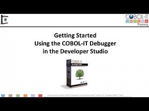 Getting Started Using the COBOL-IT Debugger