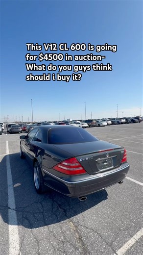 Check Engine light is on though- #cars #cl600 #mercedesbenz #cartok #auction #usa