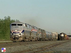 Amtrak and a Norfolk Southern freight at Gary, Indiana. From the Highball Productions show "Hot Spots Six - Gary" https://rfd.video/Gary | Railfan Depot