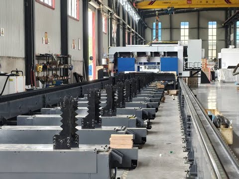 Automatic push-pull H-beam cutting machine