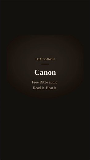 #1 Free Bible Reader App in 6 languages | HearCanon.com (Share This)