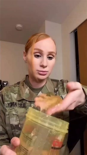 US military girl use gel to fix thier hair | #shorts