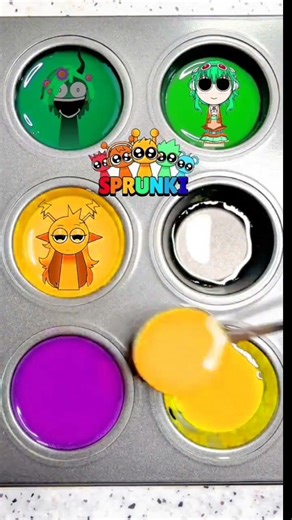 Sprunki Magic Mix: Green Yellow Purple 💚💛💜✨ #Shorts