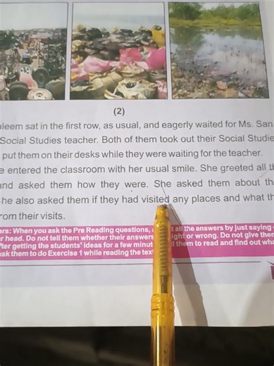 English Reading Class 7 lesson 1 sentence meaning