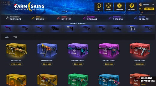 FarmSkins.com – Reviewing this Weapon Case Gambling Site – CS Spy