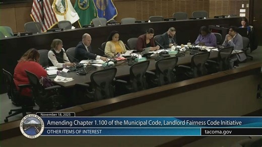Tacoma City Council debates changes to tenant bill of rights
