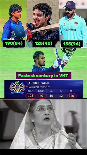 Fastest Century Comparison in VHT 🏆#vaibhavsuryavanshi​#sakibulgani​#bihari​#bihar​#ishankishan​#bat