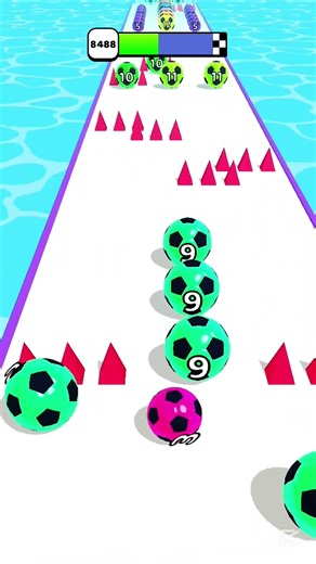 Marble Run ⚽ 3D Game Color Ball Race Gameplay Android IOS Part 287