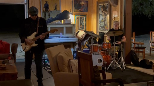 Alan Haynes performing with his drummer in The Library. Expect to enjoy Hill Country’s BEST musicians! | Library.BigIron