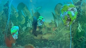 Watch Floating Rock Fish Tank Decorated Rock on Amazon Live