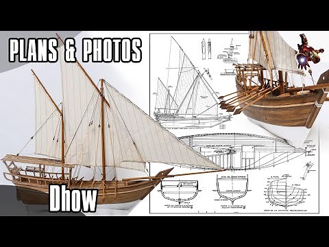 The Arabian DHOW model PLANS & PHOTOS * SUPER ScaleModeling HEROES