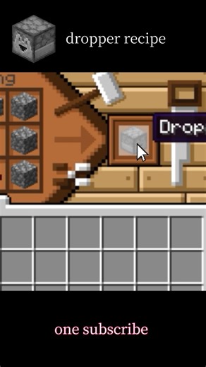 minecraft dropper crafting recipe #gaminghindi #minecraftcrafting #minecrafttutorial #minecrafthindi