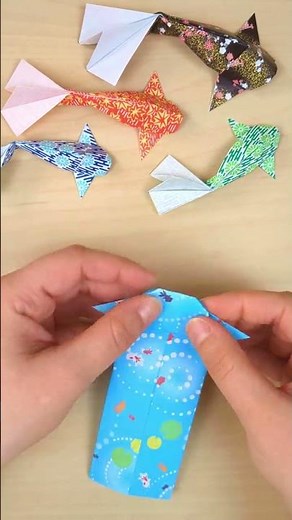 Falte dir deinen Origami Koi ganz leicht selbst 🤗🎏 #origamianleitung #origamianfänger #origamikoi
