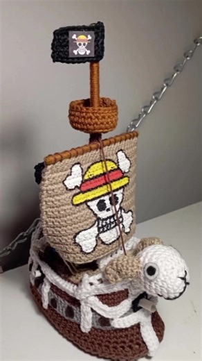 Barco a Crochet de One Piece - ¡Tesoro para Fans!
