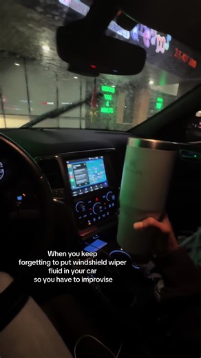 Aye it worked out 🤷🏾‍♀️ | windshield wiper fluid