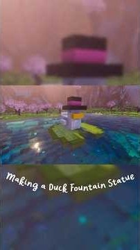 Making a Duck Fountain Statue #builds #minecraftbuilding #tutorial #shorts #short #prizma #duck