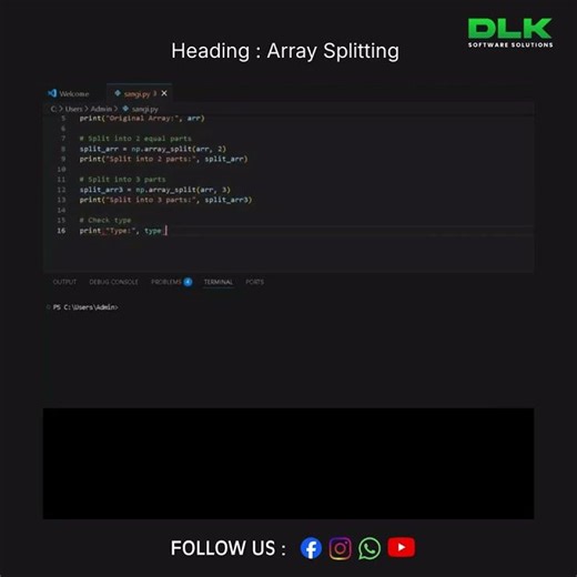 Splitting in Programming | DLK software solution