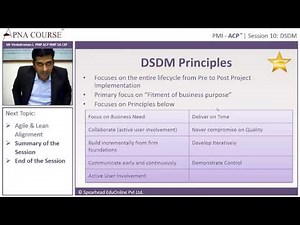 Agile Certified Practitioner | DSDM Principles (Dynamic Systems Development Method)