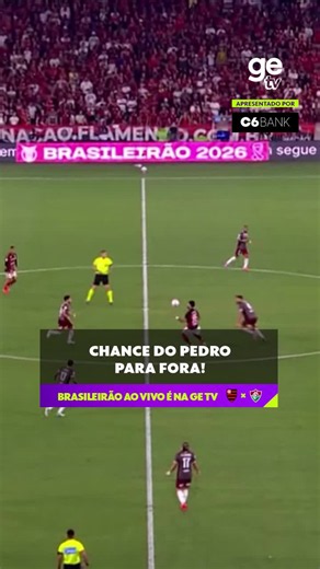 Gol do Flamengo: Pedro quase marca contra o Fluminense - lance perto do gol