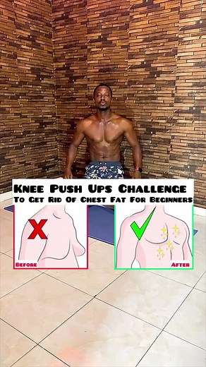 Get Rid of Chest Fat with 30-Day Knee Push-Up Challenge