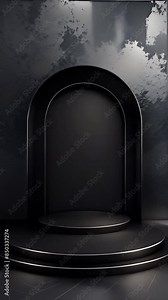 Dark mockup with moving shadows for product presentation