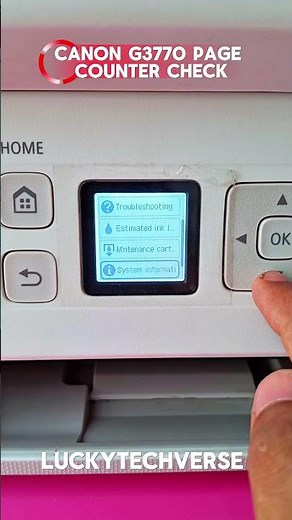 canon g3770 printer print page check