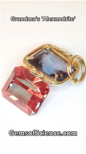 The story of every grandma's alexandrite (almost). #gems #alexandrite #crystals #science #gemstones