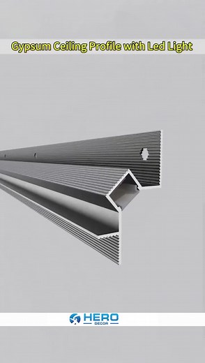 Gypsum Ceiling Profiles with LED Lighting for Modern Spaces