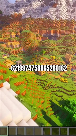 If you like realistic Minecraft world seeds with mountain ranges, huge lakes and a plains village… -6219974758865280162 might be the perfect seed for you. #seed #minecraft #minecraftbuilds #java #bedrock