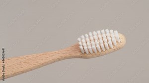 bamboo toothbrush - wood toothbrush - wooden and plastic free brush for brushing the teeth - eco friendly alternative - zero waste tool