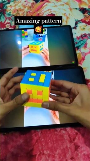 pattern on a Rabiks cube but easy 🧩 l #cube #shortclips #video