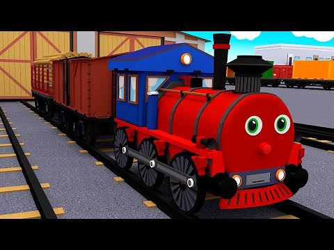 Мультик про поезда, вагоны и железную дорогу. Паровозик Сеня. Мультики про паровозики для детей