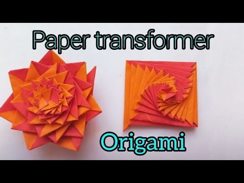 Making a convertible paper transformer//origami attractive and creative for everyone