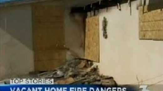 Squatters blamed for damage to vacant homes
