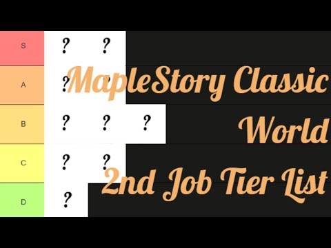 MapleStory Classic World - 2nd Job Tier List