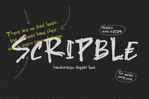 Scripble - Scribbles Handwritten Font