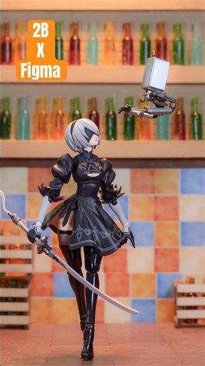 2B Nier: Automata 1/12 Scale Figure by Max Factory Figma #nierautomata #2b #figure