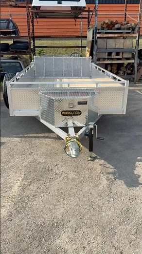 Enbeck 6X12 utility trailer! Loaded with features!!! #enbeck #utilitytrailer #aluminumtrailer