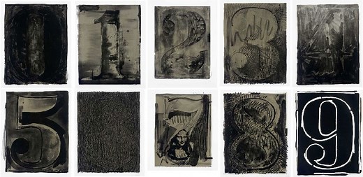 Jasper Johns Painting Numbers