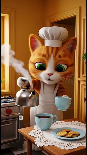 3D Cartoon Cat Daily Life | Silent Animation