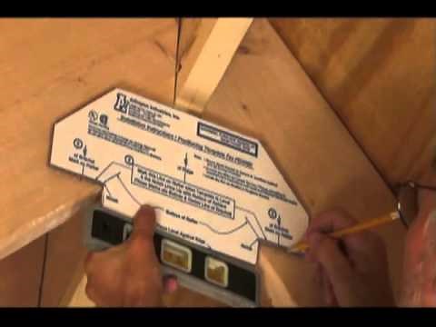 Arlington How to install Fan and Lighting fixture box centered in Cathedral ceilings FBX 900