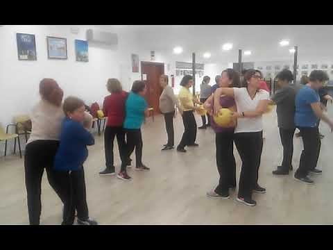 Ejercicios con pelota en parejas.