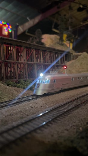 You know it will be a good time when the Zypher is rolling on the OC&E. #colorado #passengertrains #night #mini #scalemodels