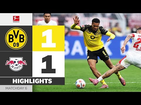 Hard-Fought Draw For The Top | BORUSSIA DORTMUND - RB LEIPZIG | Highlights | MD 6 – Bundesliga 25/26