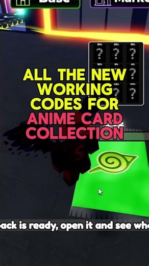 All New Codes in Anime Card Collection Roblox (Update)