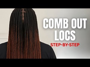 Comb Out Locs Step by Step | Locs to Loose Natural Hair Transformation