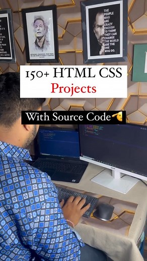 Ankit Dungawat on Instagram: "All HTML CSS Project 🔥 In Absolutely Free 🤩( Source Code Link 🔗 Below 👇👇) . . . . Search Codewithrandom on google for 100+ Html, Css and JavaScript Project Source Code💥 . . . 1. Portfolio Website Using Html & Css 2. Simple Javascript Carousel 3. Responsive Flat Pricing Card List Design 4. Background Color Changer Using Javascript 5. Calculator Using Html And Css 6. Flipping Card Using Html Css Javascript 7. Subscribe Newsletter Card Html And Css 8. Animated Se
